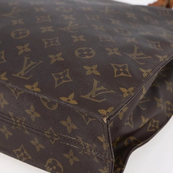 LOUIS VUITTON Monogram Sac Plat Hand Bag M51140 LV Auth bs30140 - Picture 4 of 16